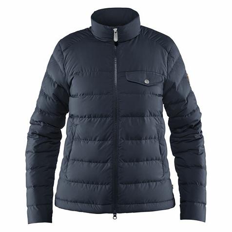 Fjallraven Greenland Down Jacket Navy Singapore For Women (SG-496657)